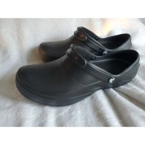 Women's Crocs Bistro Clogs Slip On Shoes Size 11 Black LOOK NEW